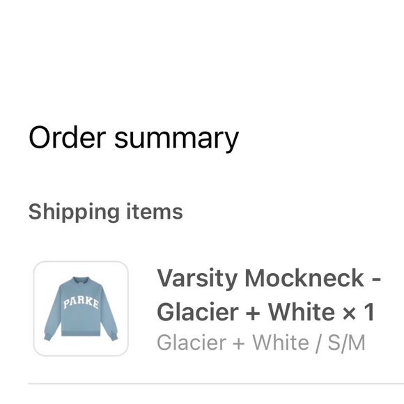 Parke Varsity Mockneck Glacier & White Fleece - Picture 4 of 4